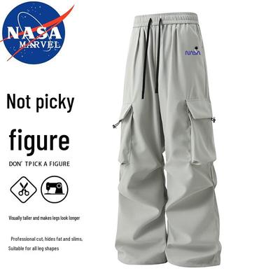 NASA MARVEL Men's Loose Fit Straight-Leg Casual Pants