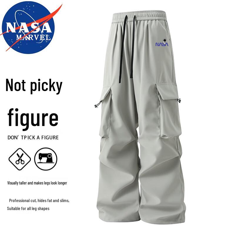 NASA MARVEL Men's Loose Fit Straight-Leg Casual Pants