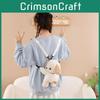 Lightweight Backpack Plush Fun Cartoon Doll Messenger Bag Bear Dog Sheep Gift