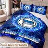 hertha bsc Printed Bedding Set Custom Name Text 1 Duvet Cover 2 Pillowcases For Bedroom