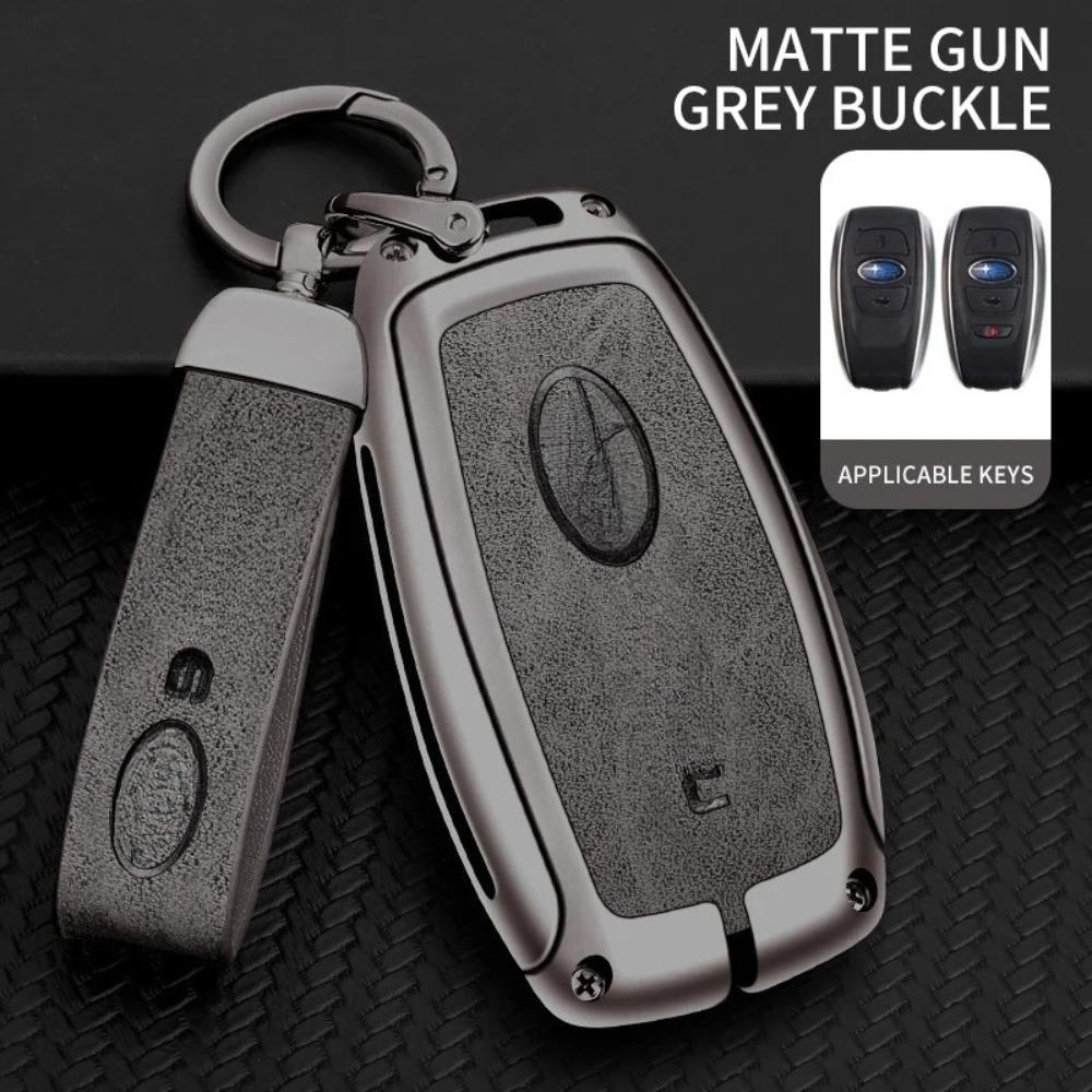 Auto Zinklegierung Schlüsseletui Tasche für Subaru Brz Wrx Xv Ascent Forester Outback Impreza Legacy Auto Metall Schlüsselhülle Autozubehör