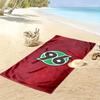 Hannover 96 Baskılı Plaj Havlusu, Plaj Kamp Yüzme İçin Büyük Yumuşak Hızlı Kuruyan Havlu