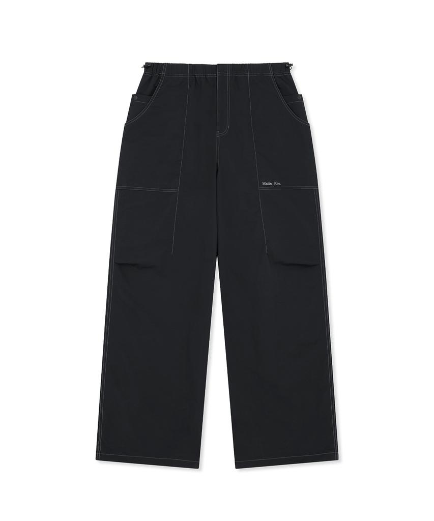 Mattengkim Multi Panel Parachute Pants In Black