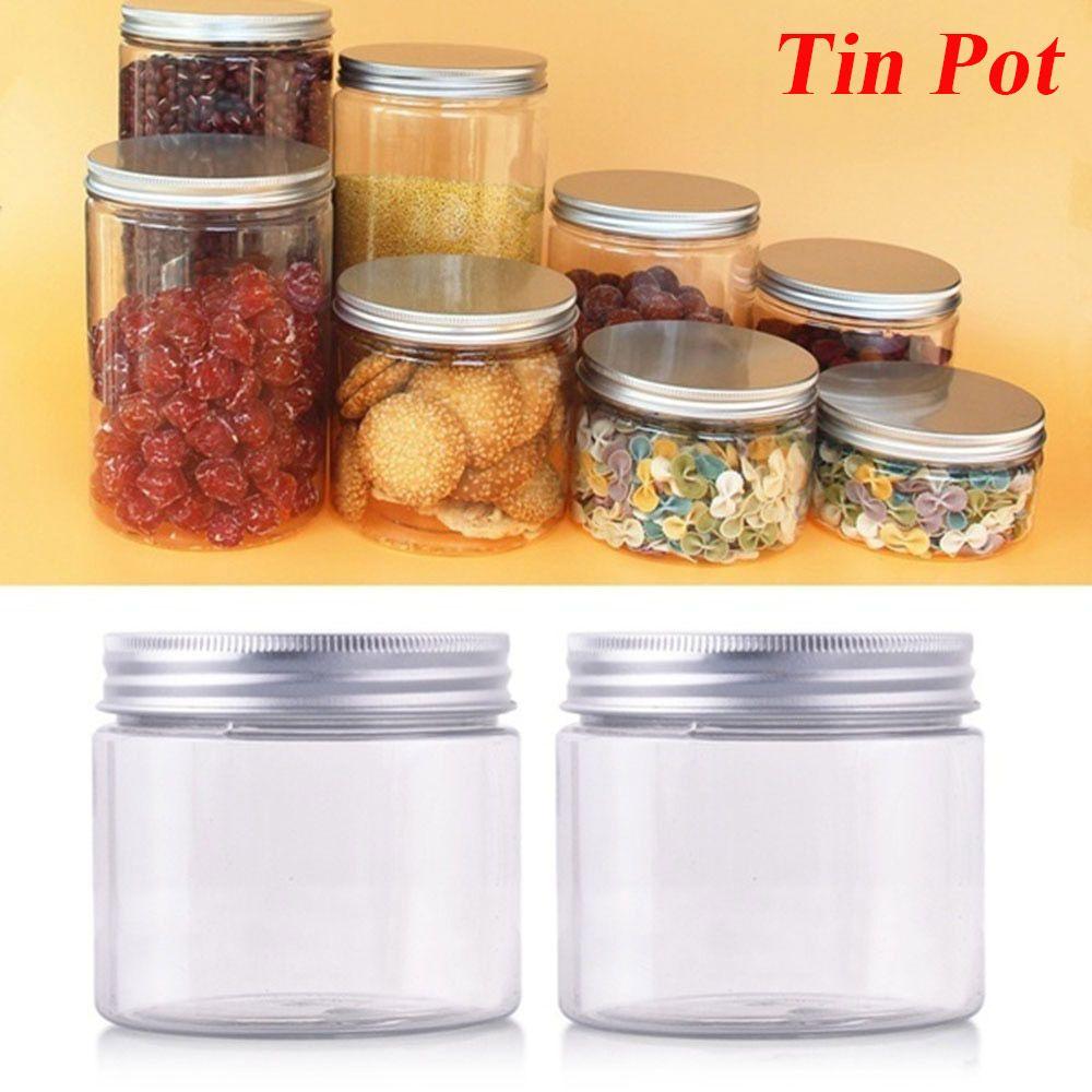 30-250ML Cosmetic Lip Balm Storage Tin Pot Container Empty Jar Aluminum Cap