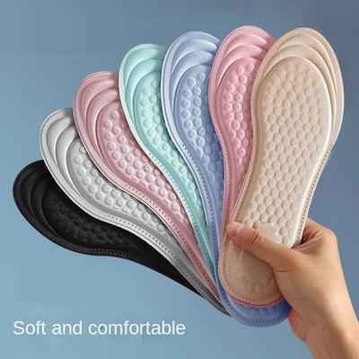 Fashion 2-in-1 Insole T-shaped Sponge Anti Wear Heel Stick Anti Drop  Breathable Sweat Absorbing Massage Foot Care Massage Shoe Pads