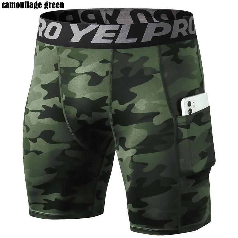 Pantaloni Sportivi da Uomo Aderenti Corti Pantaloni da Basket Pantaloni Fitness Senza Piedi Pantaloncini a Compressione da Corsa