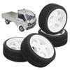 4Pcs 65mm Non Slip RC Rubber Tires Wheel Upgrade Accessory Fit for WPL D12 1/10 (012W)