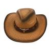 Spring And Summer Beach Windproof Sunscreen Straw Hat Men And Women Ethnic Style Western Cowboy Straw Hat