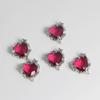 Love Heart Shape Crystal Pendant Loose Beads for DIY Jewelry Making Supplies