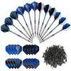 GWHOLE 18g Soft Darts with 16 Flights and 200 Plastic Tips 2BA, for Practice.