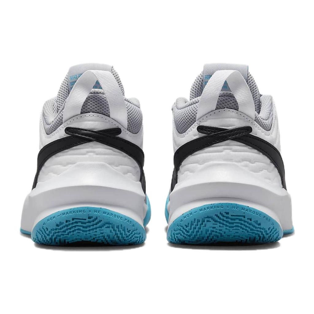 Nike Team Hustle D10 GS Grey Blue Lightning Kids Sneakers White Wolf-Grey Black CW6735-104