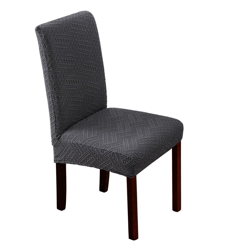 Geometric Jacquard Conventional Universal Chair Cover Knitted Elastic Household Dustproof and Stain-proof Cover Hotel Banquet Chair Cover