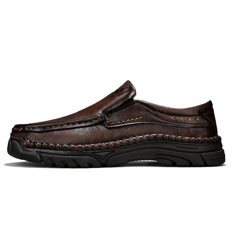 38-48 Men's Casual Shoes Handmade Rubber Soft Driving Car Men's Shoes Outdoor Waterproof Boots Men's Shoes Men's Genuine Leather Moccasins