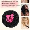 1 Pc Silk Bonnet For Sleeping Satin Bonnet For Curly Hair Hair Sleeping Cap Soft Hair Bonnet With Tie Band For Long Natural Hair Valentine's Day