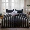 Black Duvet Cover Set King Queen Size, Marble Pattern Comforter Cover or Quilt Cover Ultra Soft Bedding Sets with Zipper Closure
