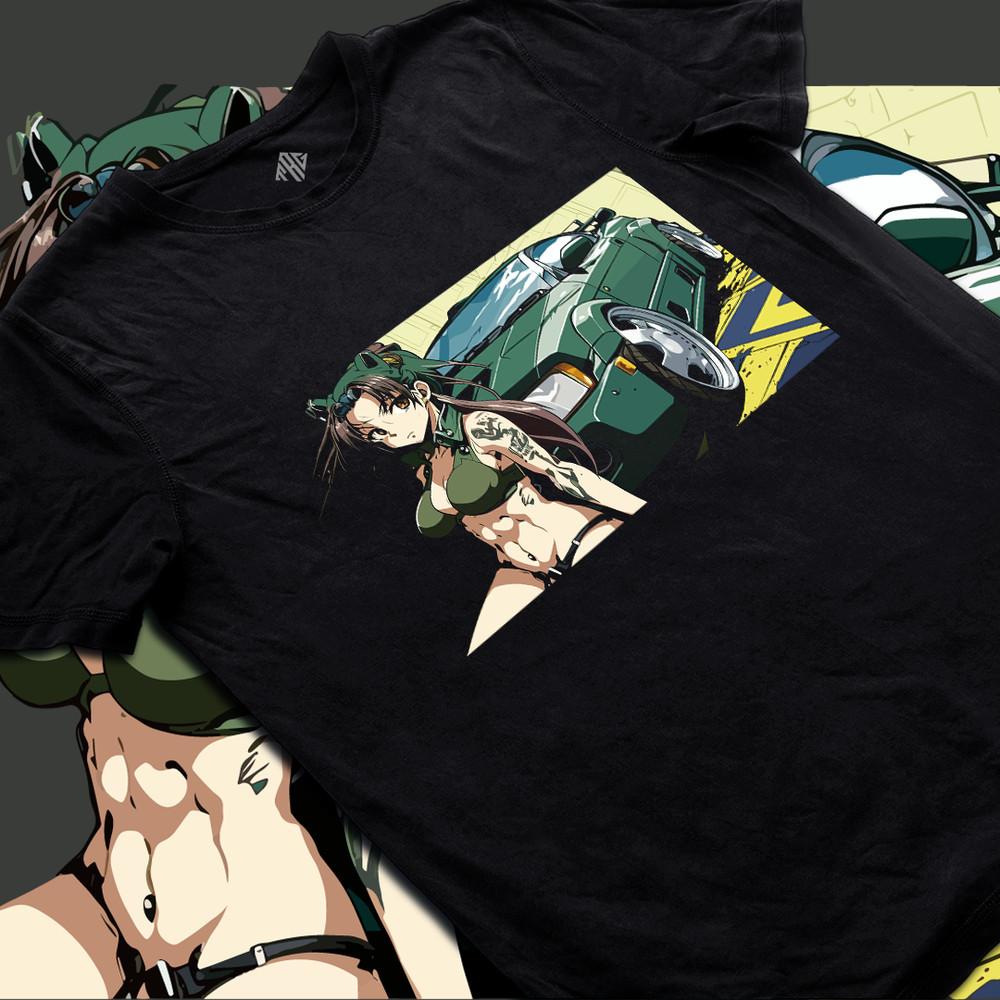 

Anime Inspired Waifu Girl Manga Style Graphic T-Shirt S