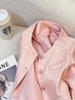 French Pink Petite Suit Jacket - Spring/Autumn 2025 Fashionable Age-Defying Style