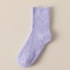 Women's Coral Fleece Mid-Calf Socks - Warm, Thickened, Fleece-Lined, Cold-Resistant for Winter and Home.