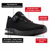 Zelens Black Lightweight Cushioning Boa System Running Shoes