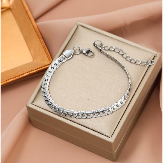 Titanium Steel Non-Fading Popular European And American Bracelet Couple Versatile Ins Style Personalized Fashion Bracelet