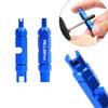 1/2pcs Blue Bicycle Multifunction American Valve Core Tool Road Bike MTB Tube Tire Disassemble Remove Wrench Cycling Repair Tool