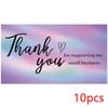 10-50pcs Thank You Cards for Supporting My Small Business Holographic Rainbow Card for Retail Store Goods Customer Package card