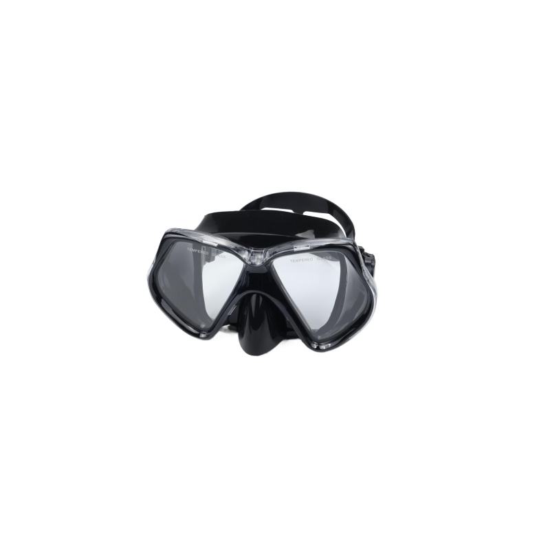 Diving Mask for Adults, Anti-Fog Swim Goggles Snorkel Goggles with Nose Cover чёрный