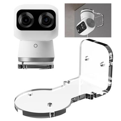 Akrylový držák na zeď bez vrtání/vrtání Instalační lepicí police Držák kamery pro Eufy Security Indoor Cam S350