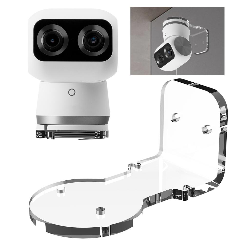 

Wall Mount Acrylic Bracket No Drill/Drilling Install Adhesive Shelf Camera Holder Bracket for Eufy Security Indoor Cam S350 CHINA