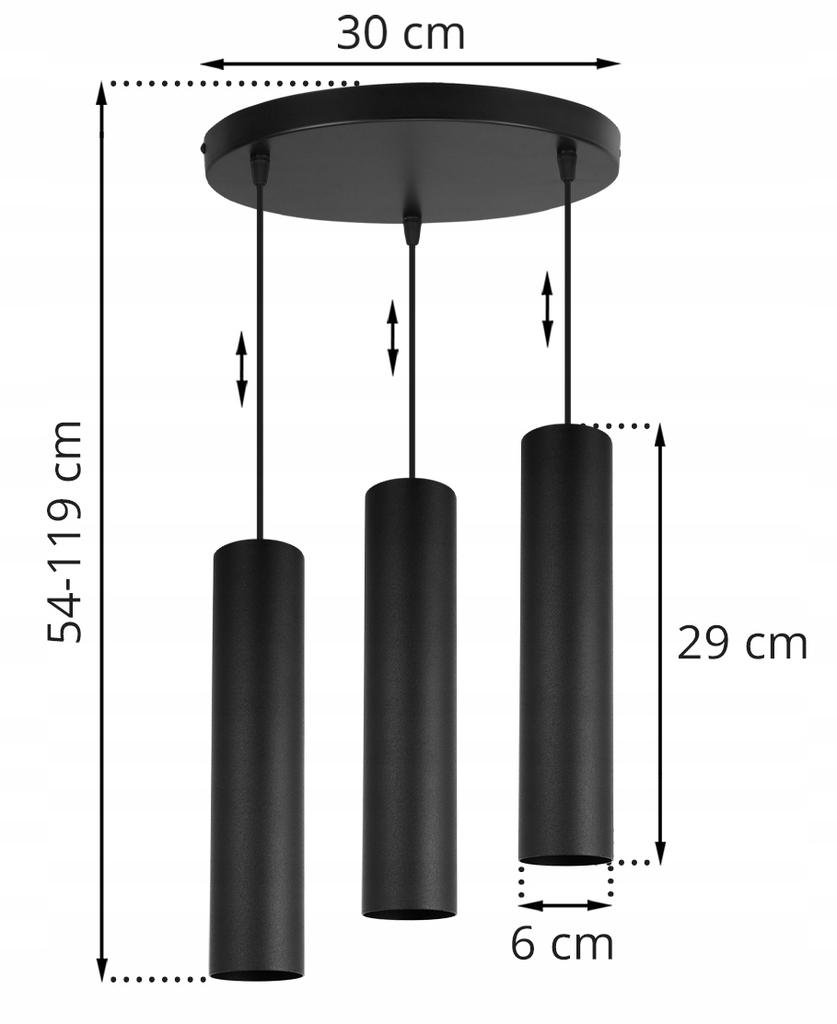 MODERN CEILING HANGING LAMP BLACK LED LAMP