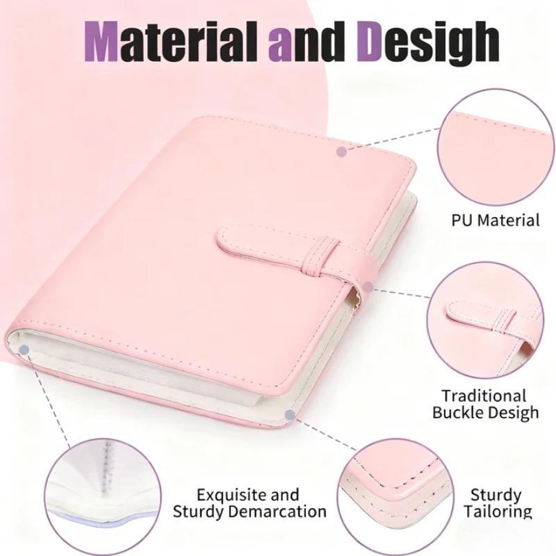 108 Pockets Photo Album Film Camera 3 Inch Photo Paper PU Leather Storage Case Stamp Collection for Film Camera Bag