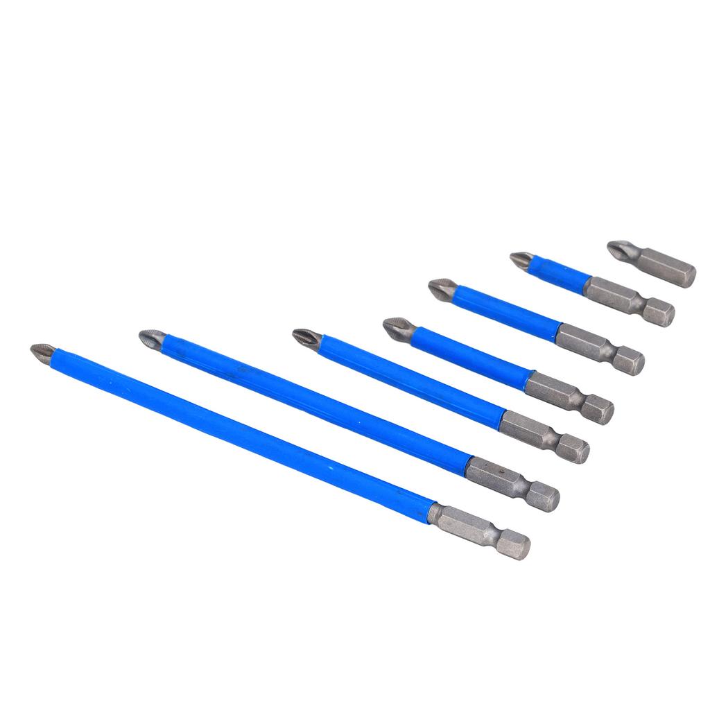 7-teiliges Set Kreuzschlitz-Bit PH2 Magnetisch Elektrischer Schraubendreher Bohrer mit Magnetisierer