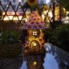 Solar Powered Lamp Statue Treehouse Small Night Light Garden Lawn Decoration Ornament Novel Design Flower Room Atmosphere Light