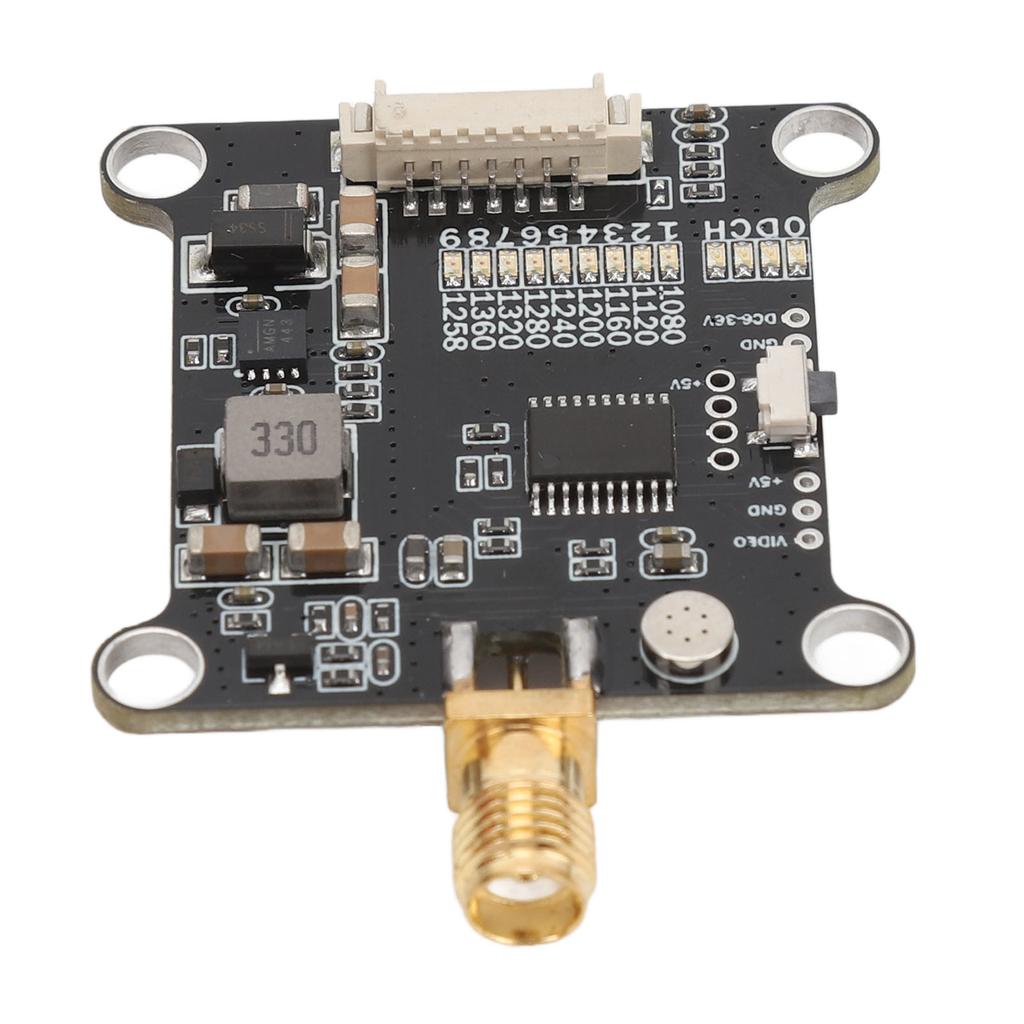 1.2G VTX 1.6W Video Transmitter Module 9CH FPV Transmitter Module for FPV Racing RC Drones DC7‑36V