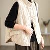Autumn Winter Parkas Women Puffer Vest Loose Cropped Stand Collar Sleeveless Vest Jackets Down Cotton Padded Waistcoat