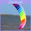 Vibrant Rainbow Dual Line Kitesurfing Stunt Parachute For Outdoor Fun And Adventure
