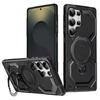 Rotating Bracket Ring Anti Drop Car Magnetic Protective Cover for Samsung Galaxy S25 S24 S23 S22 S21 Ultra Plus FE A55 Case