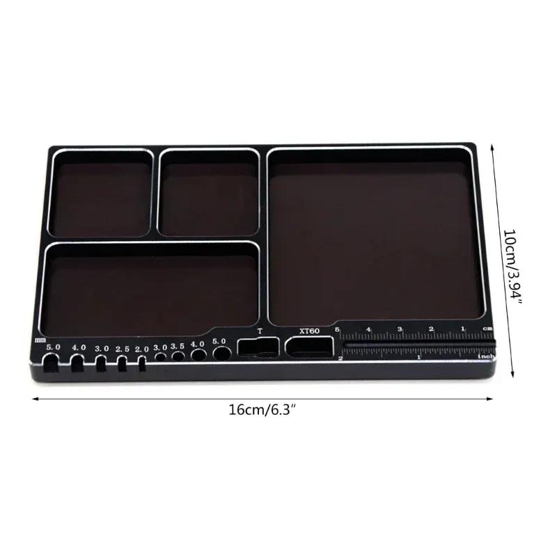 Magnetic Screw Tray Storage Container Ring Electronic Parts Screw Beads Organizer Tray for Boat Airplane Model HSP RC Model Car