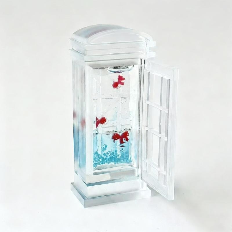 Classical Telephone Booth Silicone Mold Food Grade for DIY Crafts Resin Art Soap and Candle Making Easy Release Design