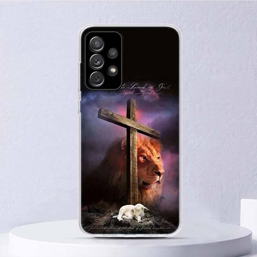 Lion Alpha Male Cub Soft Case For Samsung Galaxy A15 A14 A13 A12 A55 A54 A53 A52 Phone Cover A35 A32 A33 A25 A23 A22 A05S A04S G
