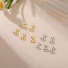5 pieces/pack Mini Cat Flower Jewelry Owl Cherry Star Heart shaped Bow Stainless Steel Pendant DIY Necklace Bracelet Jewelry