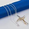 925 sterling silver 16-30 inch exquisite cross pendant necklace for men and women's wedding fashion jewelry accessories gifts