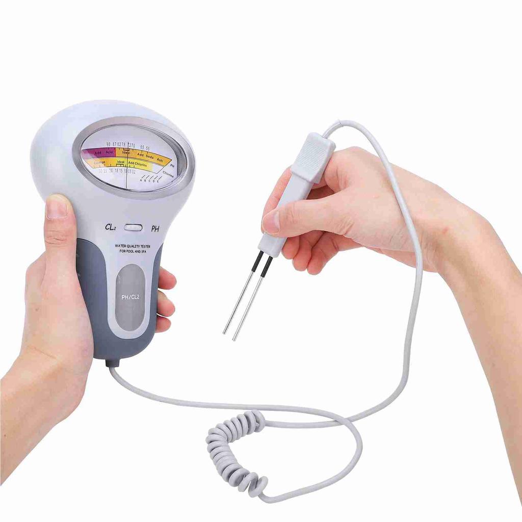 PC?102 CL2 Chlorine & PH Tester Swimming Pool Spa Water Quality Analyzer with Probe
