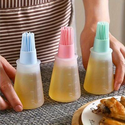 1/3pcs Silicone BBQ Oil Dispenser with Brush High-Temperature Resistant Food Grade Brush Set for Outdoor Cooking Pastry Kitchen
