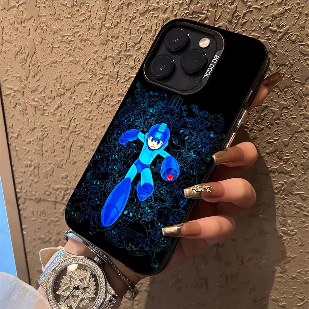 

R-Rockman M-Megaman Phone Case Phone Case For iPhone 14 16 15 11 12 13 Pro Max Mini Plus Shockproof Cover iPhone15