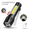 USB Rechargeable Mini UV Flashlight Zoomable Ultraviolet Torch Portable Inspection Light 365nm Pet Detector Violet Flashlights