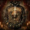 Men's Casual Hoodie Long Sleeve Sweatshirt with Halloween Graphic Print for Fall