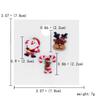 3/4Pcs/Set Merry Christmas Brooches For Women Acrylic Resin Xmas Tree Santa Claus Deer Snowman Lapel Pins New Year Party Jewelry