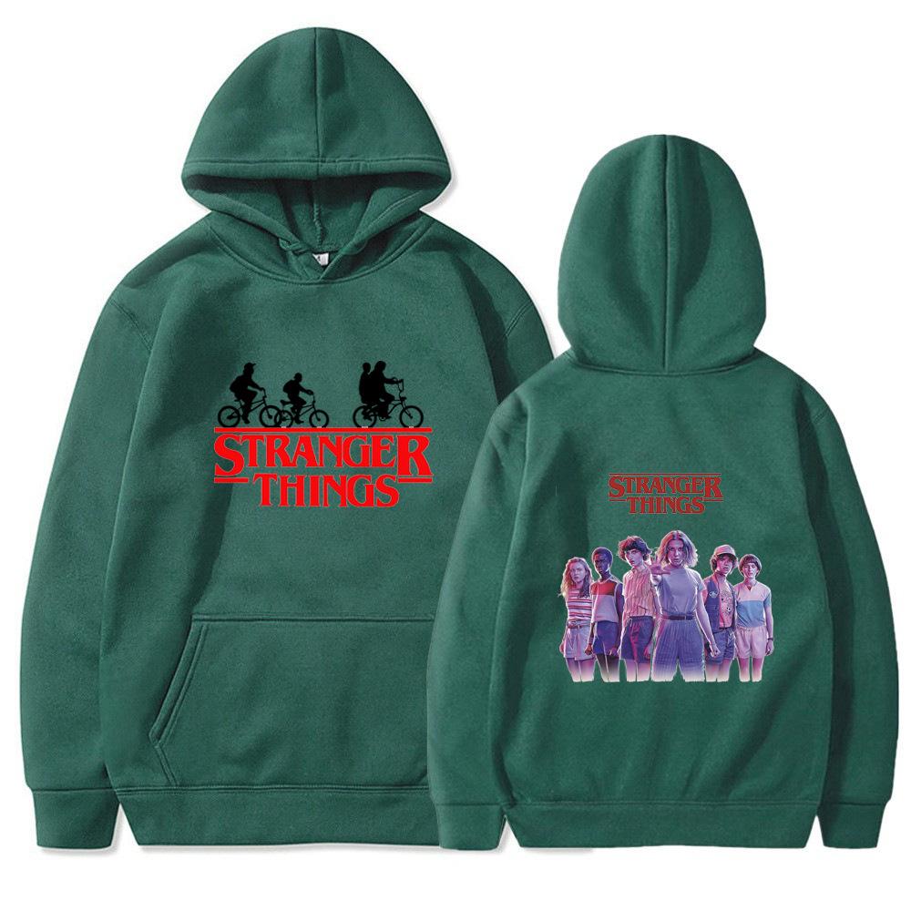 Men's and Women's Fleece Sweater Jumper Hoodie Anime hoodieStranger Things4