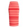 Womens/Ladies Striped Knitted Pencil Skirt